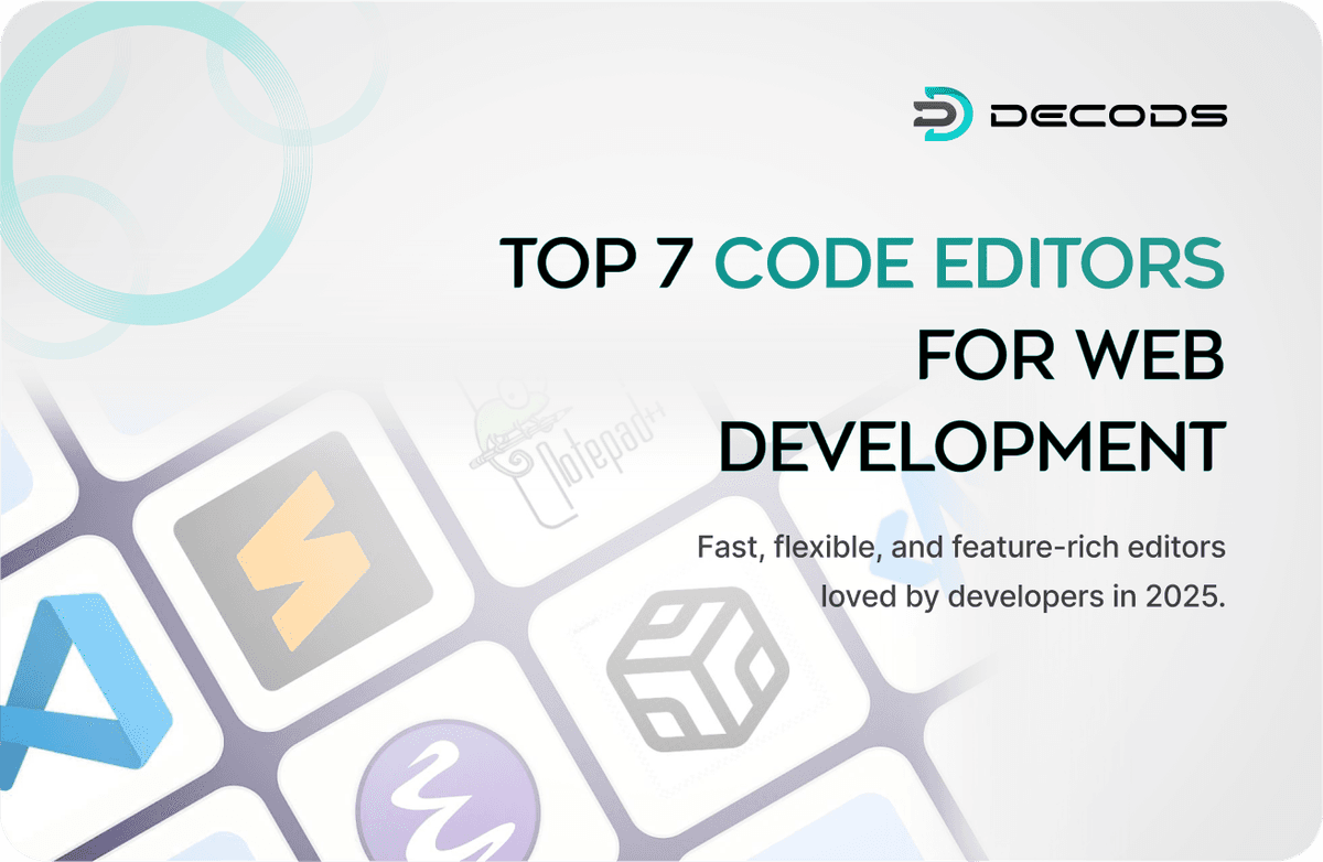 TOP 7 CODE EDITORS FOR WEB DEVELOPMENT